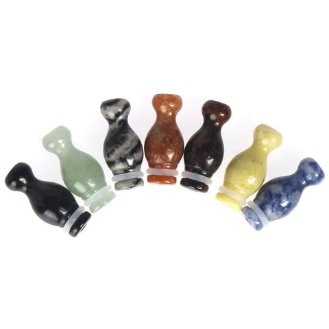 Natural Jade Gourd Vase Style Drip Tips (JADE002)