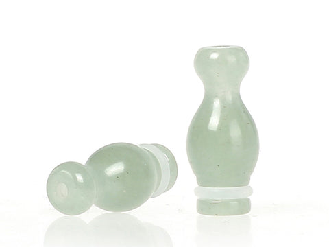 Natural Jade Gourd Vase Style Drip Tips (JADE002)