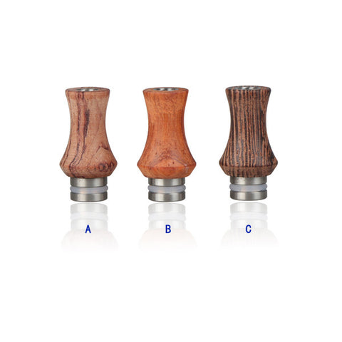 Stainless Steel & Wood Vase Design Drip Tips (WD012)