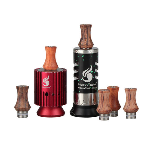 Stainless Steel & Wood Vase Design Drip Tips (WD012)