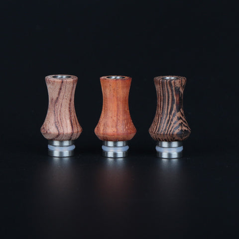 Stainless Steel & Wood Vase Design Drip Tips (WD012)