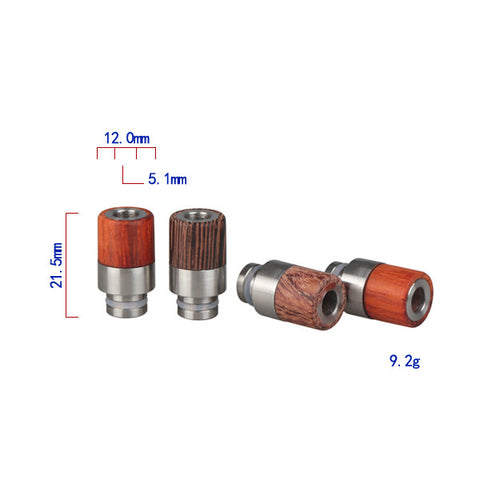 Half Stainless Steel & Half Wood Drip Tips (WD011)