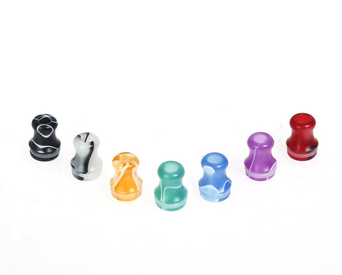 Stumpy Plastic Marble Effect Drip Tips (PLA027)