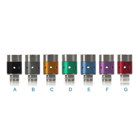 Aluminium & Stainless Steel Adjustable Air Flow Wide Bore Drip Tips (AIR003)