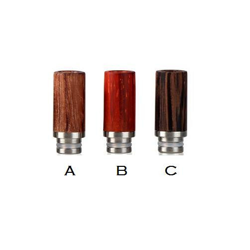 Stainless Steel & Wood Wide Bore Drip Tips (WD002)
