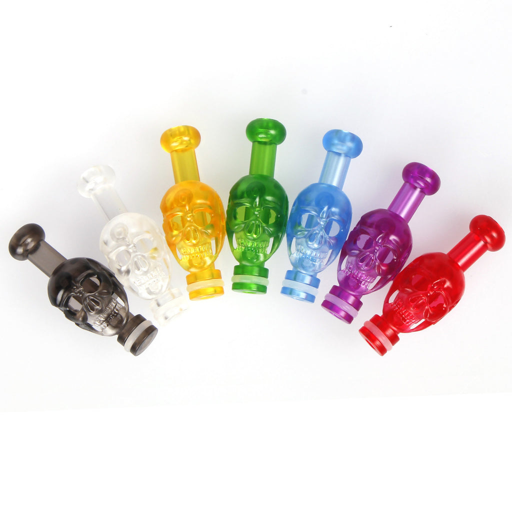 Transparent Plastic Skull Drip Tips (PLA011)