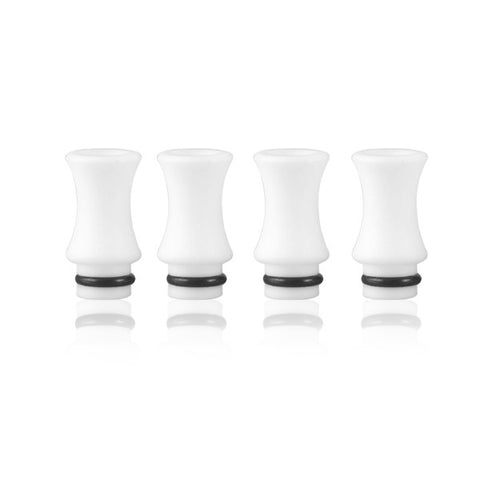 White Vase Design PTFE Drip Tip (TEF007)