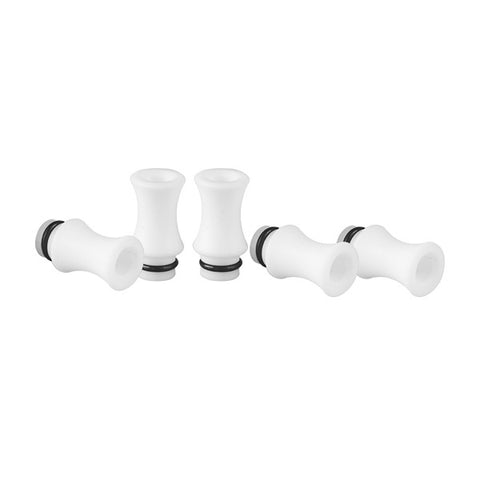 White Vase Design PTFE Drip Tip (TEF007)