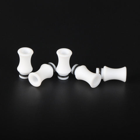 White Vase Design PTFE Drip Tip (TEF007)