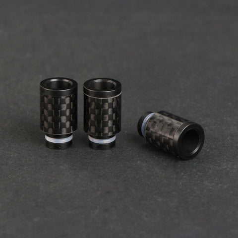 New Style Short Carbon Fibre Wide Bore Drip Tip (CF002)