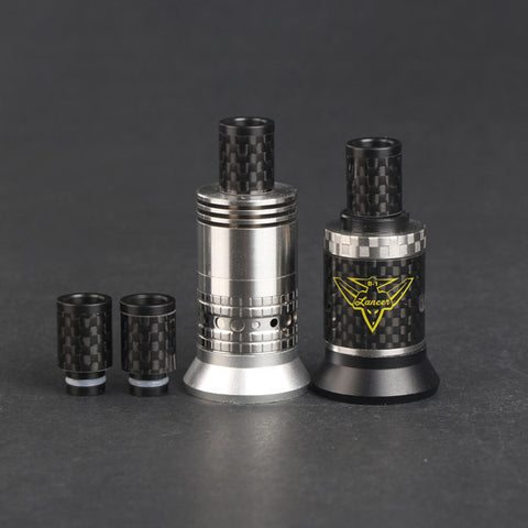 New Style Short Carbon Fibre Wide Bore Drip Tip (CF002)