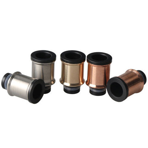 Cauldron Style Stainless Steel & Delrin Wide Bore Drip Tips (SS037)