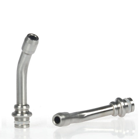 Long Angled Bulb Style Tip Stainless Steel Drip Tip (XL009)