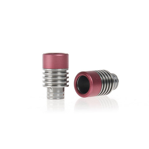 Aluminium & Stainless Steel Gyroidal Wide Bore Drip Tips (ALU002)