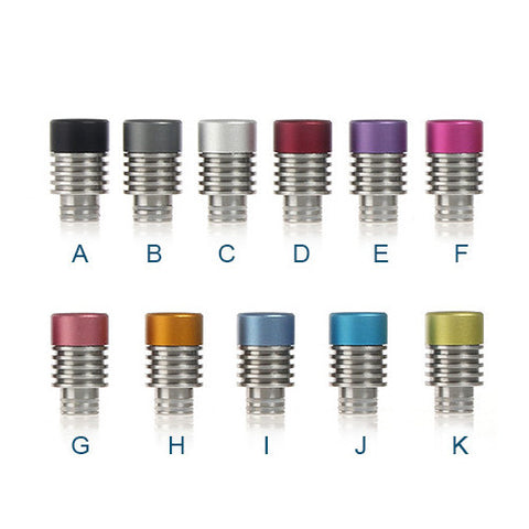 Aluminium & Stainless Steel Gyroidal Wide Bore Drip Tips (ALU002)