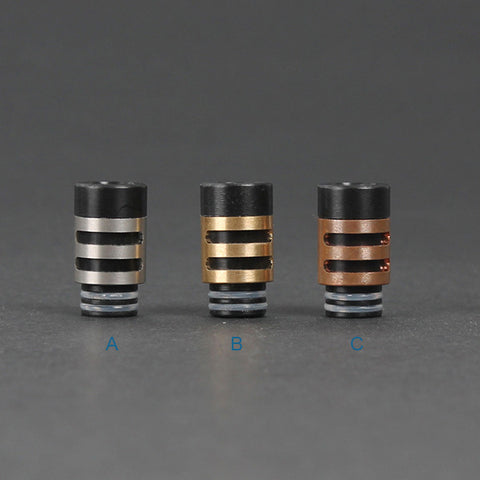 King Stainless Steel & Delrin Wide Bore Drip Tips (SS022)