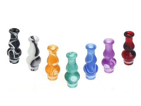 Plastic Marble Effect Vase Style Drip Tips (PLA014)