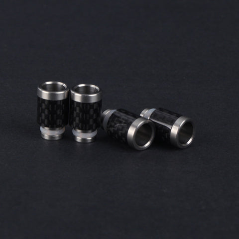 Stainless Steel & Carbon Fibre Wide Bore Drip Tip (CF003)