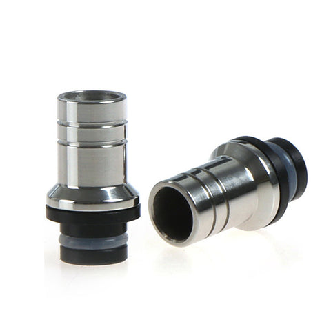 Stainless Steel & Delrin Domed Wide Bore Drip Tips (SS021)