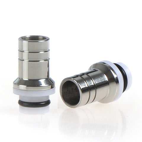 Stainless Steel & Delrin Domed Wide Bore Drip Tips (SS021)