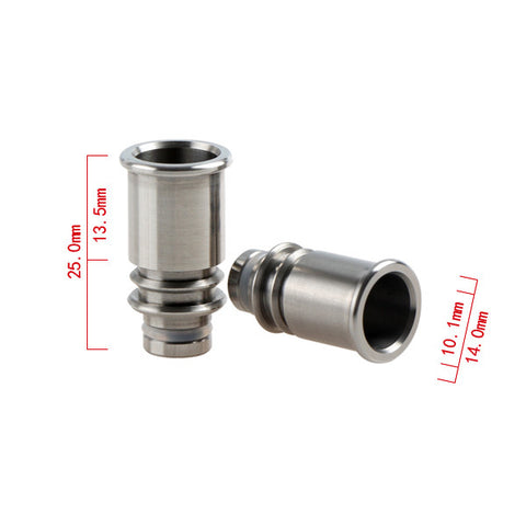 Stainless Steel Flared Twin Ring Drip Tip (SS029)