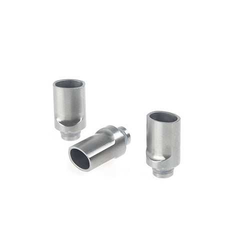 Flute Style Wide Bore Stainless Steel Drip Tip (SS011)