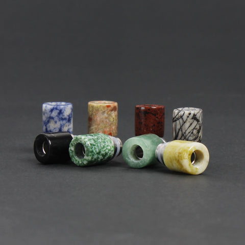 Stone & Stainless Steel Stubby Drip Tips (CER006)