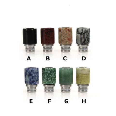 Stone & Stainless Steel Stubby Drip Tips (CER006)