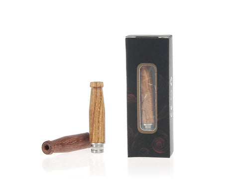 Long Stainless Steel & Wood Drip Tip (WD013)